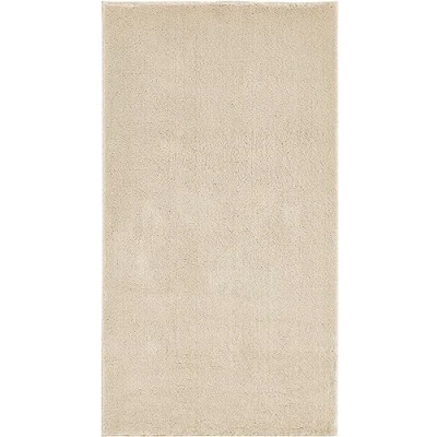 Abbildung von andiamo Teppich Arezzo waschbar Wohnzimmer Esszimmer pflegeleichter eleganter gemütlicher Wohnzimmerteppich Fellteppich einfarbig 80 x 200 cm Creme