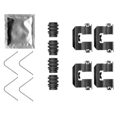 Abbildung von TEXTAR 82543500 Zubehörsatz, Scheibenbremsbelag KIA: Rio 3, 4, Optima / K5, HYUNDAI: i40 Estate, Tucson, i30 II Hatchback