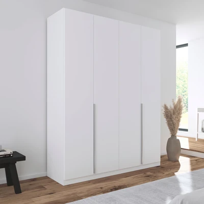 Abbildung von rauch Drehtürenschrank »Kleiderschrank Schrank Garderobe AGORDO TOPSELLER Schlafzimmer« IN zwei Griff Farben, Breiten 91 360 cm, Dekor oder Hochglanzfront, durchdachte Innenausstattung, 7 und 2 Höhen MADE GERMANY