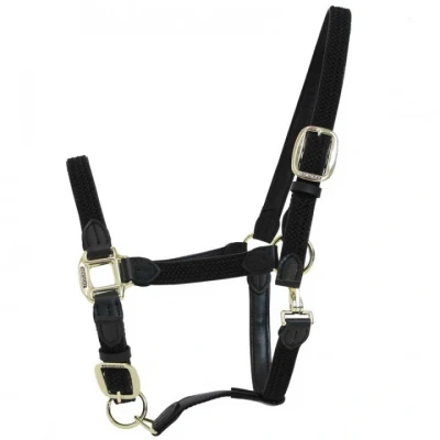 Abbildung von Kentucky Halfter Plaited Nylon Schwarz Vollblut