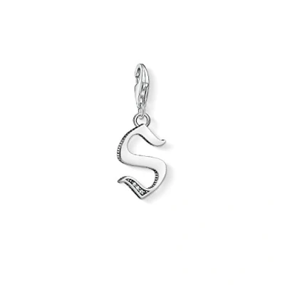 Abbildung von Thomas Sabo Damen Charm Anhänger Buchstabe S Club 925 Sterling Silber 1599 643 21