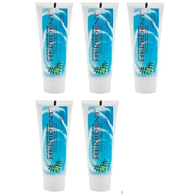 Abbildung von Herbdent Ayurvedische Zahncreme mit Calcium ohne Flourid 100% Vegan 80 ML (5 x ml)