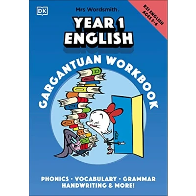 Abbildung von Mrs Wordsmith Year 1 English Gargantuan Workbook, Ages 5 6 (Key Stage 1): Phonics, Vocabulary, Handwriting, Grammar, And More!