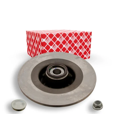 Abbildung von FEBI BILSTEIN 28156 Bremsscheibe Hinterachse 274 11 4 100 voll geölt mit ABS Sensorring, Fettkappe RENAULT: SCENIC 2, GRAND 2