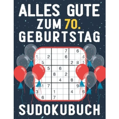 Abbildung von 70 geburtstag Geschenk Alles Gute zum 70. Sudoku: 150 Rätsel von leicht bis schwer Mit Lösungen Kleines Rätselbuch Verschenken ... Geschenke für Frau Mann