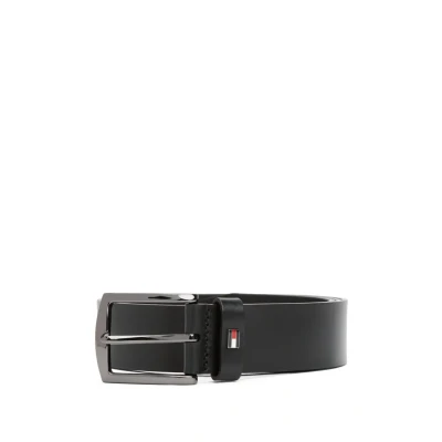 Abbildung von Tommy Hilfiger Herren Gürtel Denton 3,5 cm Ledergürtel, Schwarz (Black), 80