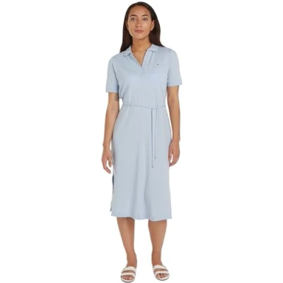 Abbildung von Tommy Hilfiger Polokleid »OPN PLKT LYLL POLO DRS WAIST DTL«, mit Seitenschlitzen