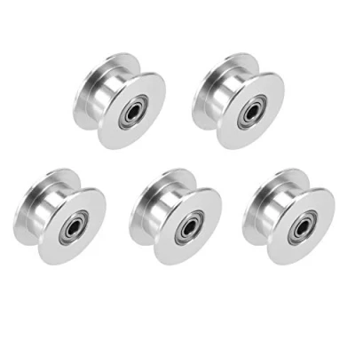 Abbildung von WINSINN GT2 Umlenkrolle 20 zahnlose 3mm Bohrung 6mm Breite Timing Pulley Rad Aluminium für 3D Drucker (5er Pack)