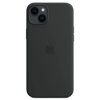 Abbildung von Apple Magsafe Silikon Back Cover Schwarz iPhone 14 Plus
