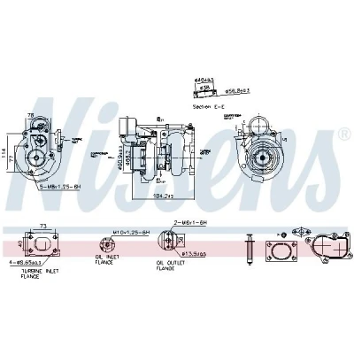 Abbildung von NISSENS 93724 Turbolader Abgasturbolader pneumatisch