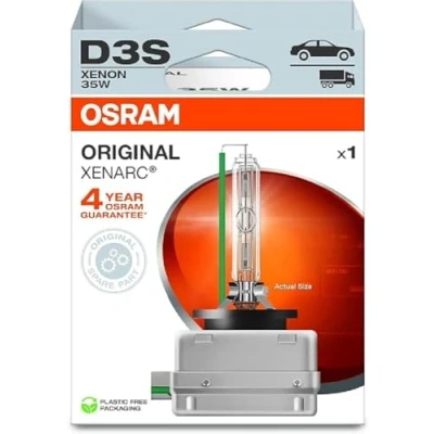 Abbildung von Osram XENARC ORIGINAL D3S HID Xenon Brenner, Entladungslampe, Erstausrüsterqualität OEM, 66340 1HB, 1 Lampe, white