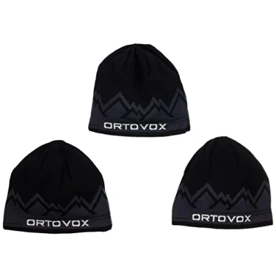 Abbildung von Ortovox 68035 90201 Peak Beanie Hat Unisex Adult Black Raven Größe Uni