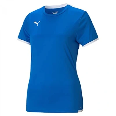 Abbildung von puma Damen Teamliga Jersey W Shirt, Electric Blue Lemonade White, XL EU