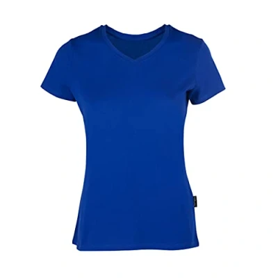 Abbildung von HRM Damen F Luxury V Neck Tee, royal blau, XS