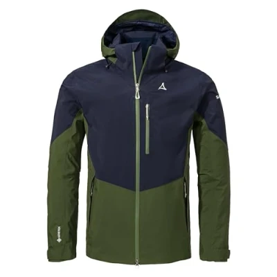 Abbildung von Schöffel Herren 2L Jacket Gaschurn M, Outdoorjacke mit wasserdichter, atmungsaktiver Membran, Winter Wanderjacke Unterarmbelüftung, Kapuze und Taschen, Navy Blazer, 50