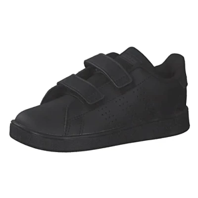 Abbildung von adidas Jungen Unisex Kinder Advantage Lifestyle Court Two Hook and Loop Shoes Tennisschuhe, Core Black/Core Black/Grey Six, 21 EU