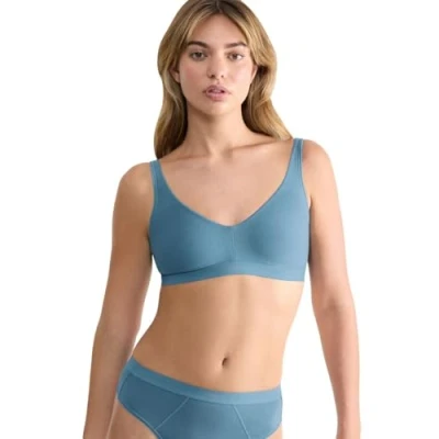 Abbildung von Sloggi EVER EASE SOFT BRA Tshirt BH, Damen, Größe: 70C.75A/B, Provincial blue