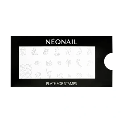 Abbildung von NEONAIL Stamping Plate 28 Platte Schablonen Nail Art Nageldesign Nagel Stempel Schablone French Nails Nagelkunst