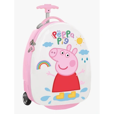 Abbildung von Peppa Pig Ice Cream Kabinenwagen 40,6 cm, Trolley mit Rädern, Sicherheitsschloss, Leichter Koffer, 28 x 23 43 Hellrosa/Mintgrün, Hellrosa/Minzgrün, Estándar, Casual