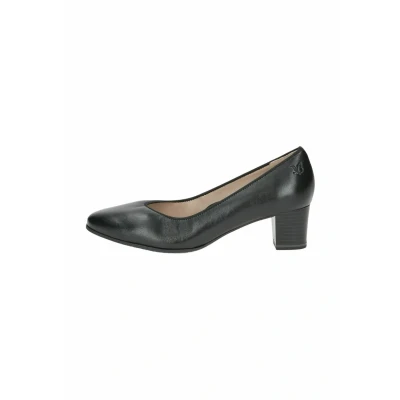 Abbildung von CAPRICE Damen Pumps aus Leder mit Blockabsatz, Schwarz (Black Nappa), 40.5 EU