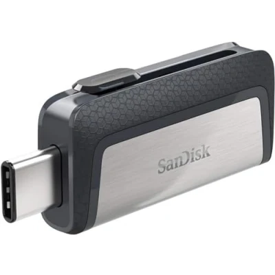 Abbildung von SanDisk 164113 Ultra Dual USB Type C Laufwerk Smartphone Speicher 256 GB (Mobiler Speicher, 3.1, versenkbarer Doppelanschluss, 150MB/s Übertragungsraten, Laufwerk)
