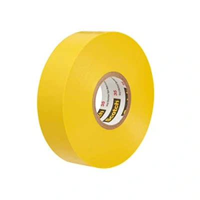 Abbildung von 3M 80611211592 35 Scotch Elektro Isolierband, Vinyl, 19 mm x 20 m, Gelb