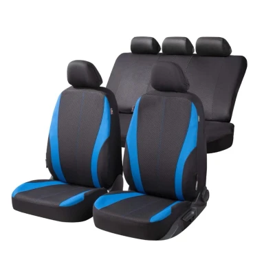Abbildung von WALSER Dundee ZIPP IT 11856 Sitzschonbezug blau/schwarz Polyester vorne und hinten VOLKSWAGEN: Golf 4 Variant, Beetle, Polo IV Hatchback
