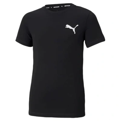 Abbildung von Puma Active Small LOGO Unisex Tshirt print für Kinder, Größe: 152, Black