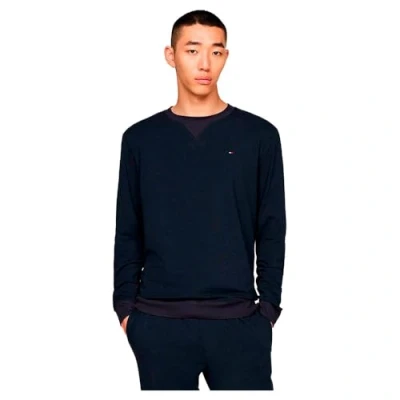 Abbildung von Tommy Hilfiger Embroidery Nachtwäsche Shirt, Herren, Größe: Large, Desert sky