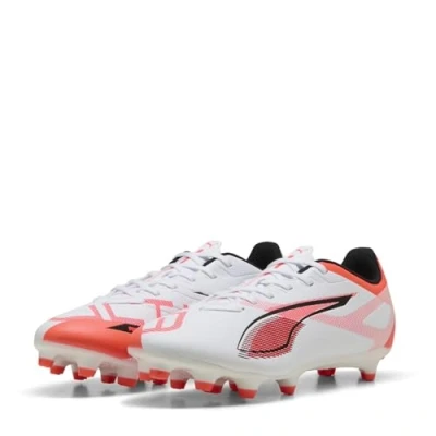 Abbildung von Puma Ultra 5 PLAY Fußballschuh Nocken, Damen, Größe: 38.5, White/black/glowing red Schuhe