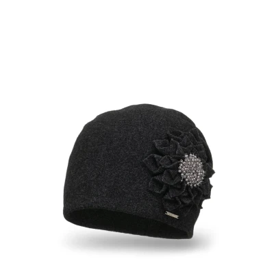 Abbildung von VIVISENCE Wintermütze Für Damen Herbst Warme Beanie Mütze Frauen Elegante Ideal Perfekter Passform Kalte Tage Modell 7052, Dunkelgrau,Einheitsgröße