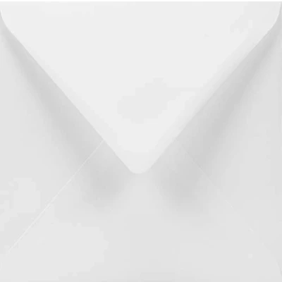 Abbildung von Netuno 50 quadratische Briefumschläge Weiß 15,5 x cm 100g Lessebo Smooth White Brief Kuvert quadratisch Spitzklappe ohne Fenster für Einladungskarten Geburtstagskarten Glückwunschkarten Briefe