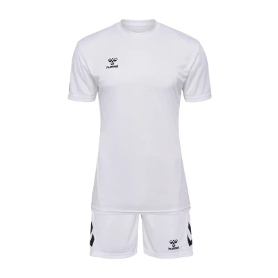 Abbildung von Hummel LOGO SET kurze Sporthose, Herren, Größe: Small, White