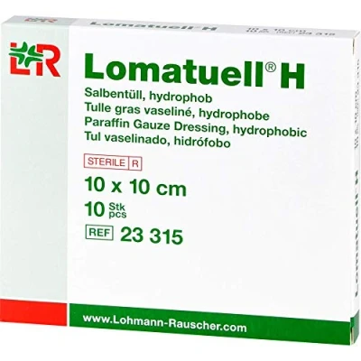 Abbildung von LOMATUELL H Salbentüll 10x10 cm steril 10 St