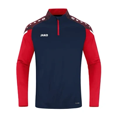 Abbildung von JAKO ZIP Performance Langarmshirt, Herren, Größe: 50, Marine/rot