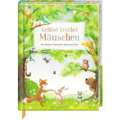 Abbildung von Kribbel krabbel Mäuschen: Die schönsten Fingerspiele, Reime und Lieder: Ein tolles wertiges Geschenk für frischgebackene Eltern zur Geburt oder ... Farbschnitt Leseband (Hausbuch)