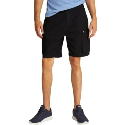 Abbildung von Calvin Klein Jeans Washed Cargo Shorts, Herren, Größe: 36, Black