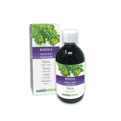 Abbildung von Rosenwurz (Rhodiola rosea oder Sedum roseum) Wurzeln Alkoholfreier Urtinktur Naturalma Flüssig Extrakt Tropfen 500 ml Nahrungsergänzungsmittel Veganer