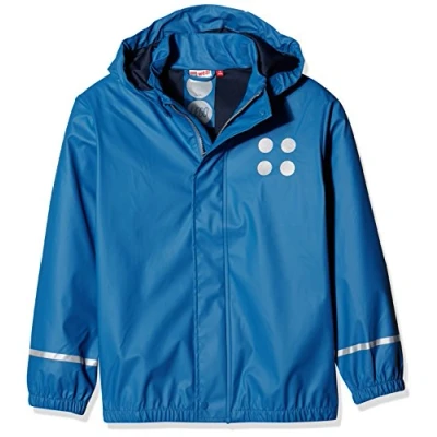 Abbildung von LEGO kidswear Jonathan Unisex Regenjacke / wasserabweisende Jacke für Kinder, Größe: 116, Blue