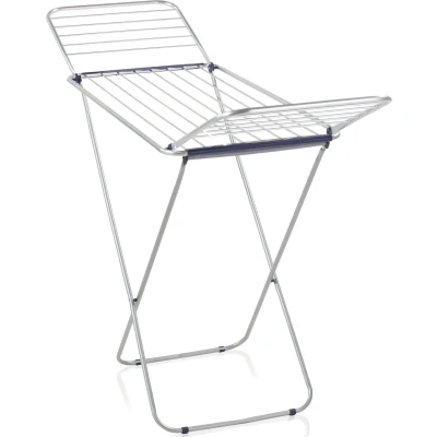 Abbildung von Leifheit Standtrockner Classic Siena 180 Easy Aluminium, robuster Wäscheständer für drinnen und draußen, Flügelwäschetrockner mit 18m Trockenlänge 2 Waschmaschinenladungen Wäschetrockner