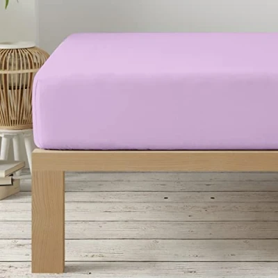 Abbildung von Degrees Home Kollektion Spannbettlaken 140 x 200 33 verstellbar gebürstete Polyester Mikrofaser Lila