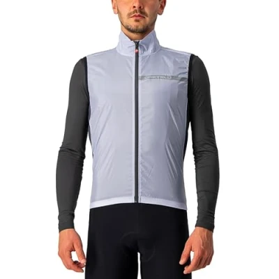 Abbildung von CASTELLI Men&#039;s Squadra ST. Vest Sports, Silbergrau/DUNKELGRAU, M
