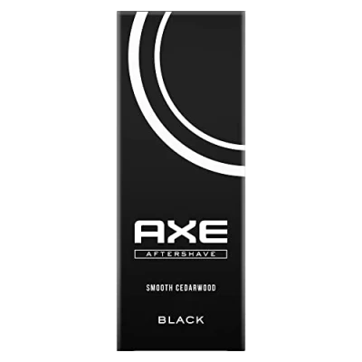 Abbildung von Axe Aftershave Black für gepflegte Haut mit würzig maskulinem Duft nach Zedernholz und gefrorener Birne 100 ml 1 Stück