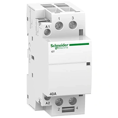 Abbildung von Schneider Electric A9C20842 Installationschütz Installationsschütz iCT 40A 2S 220/240 V 50Hz, W, 240 V, Weiß, 40 Ampere