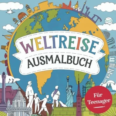 Abbildung von Weltreise Ausmalbuch Für Teenager zum Entspannen und Entdecken mit 45 faszinierenden Ausmalbildern der schönsten Orte dieser Welt