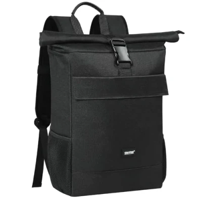 Abbildung von TAN.TOMI Rucksack Damen Rolltop, Herren Backpack Wasserdicht Laptop Tagesrucksäcke mit Rollup Funktion für Schule Fahrradfahren Freizeit Reise
