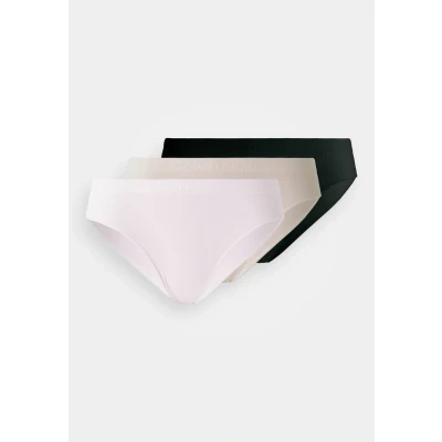 Abbildung von Calvin Klein Underwear Bonded FLEX Seamless 3 PACK Slip, Damen, Größe: XS, Black/cedar/eggshell