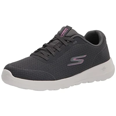 Abbildung von Skechers Womens Go Walk Joy Ecstatic Sneaker, Charcoal, 11 Wide US