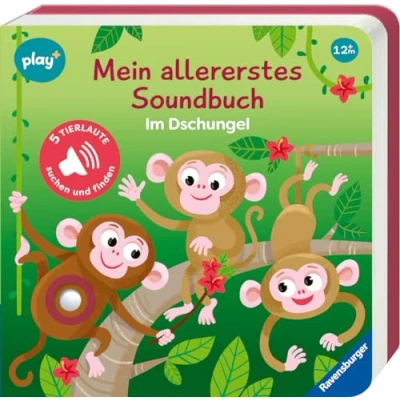 Abbildung von Ravensburger Play+ Mein allererstes Soundbuch: Im Dschungel, Baby Buch ab 1 Jahr: Sachen suchen und hören