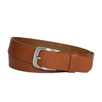 Abbildung von Vascavi Ledergürtel, 3 cm breit, Made in Germany, echt Leder Gürtel für Damen und Herren, kürzbar (95 Gesamtlänge 105 cm, Cognac)